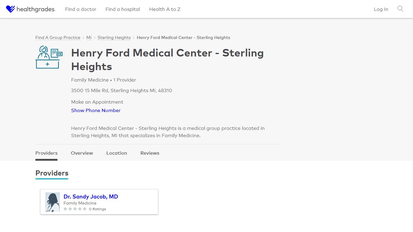 Henry Ford Medical Center - Sterling Heights, Sterling Heights, MI